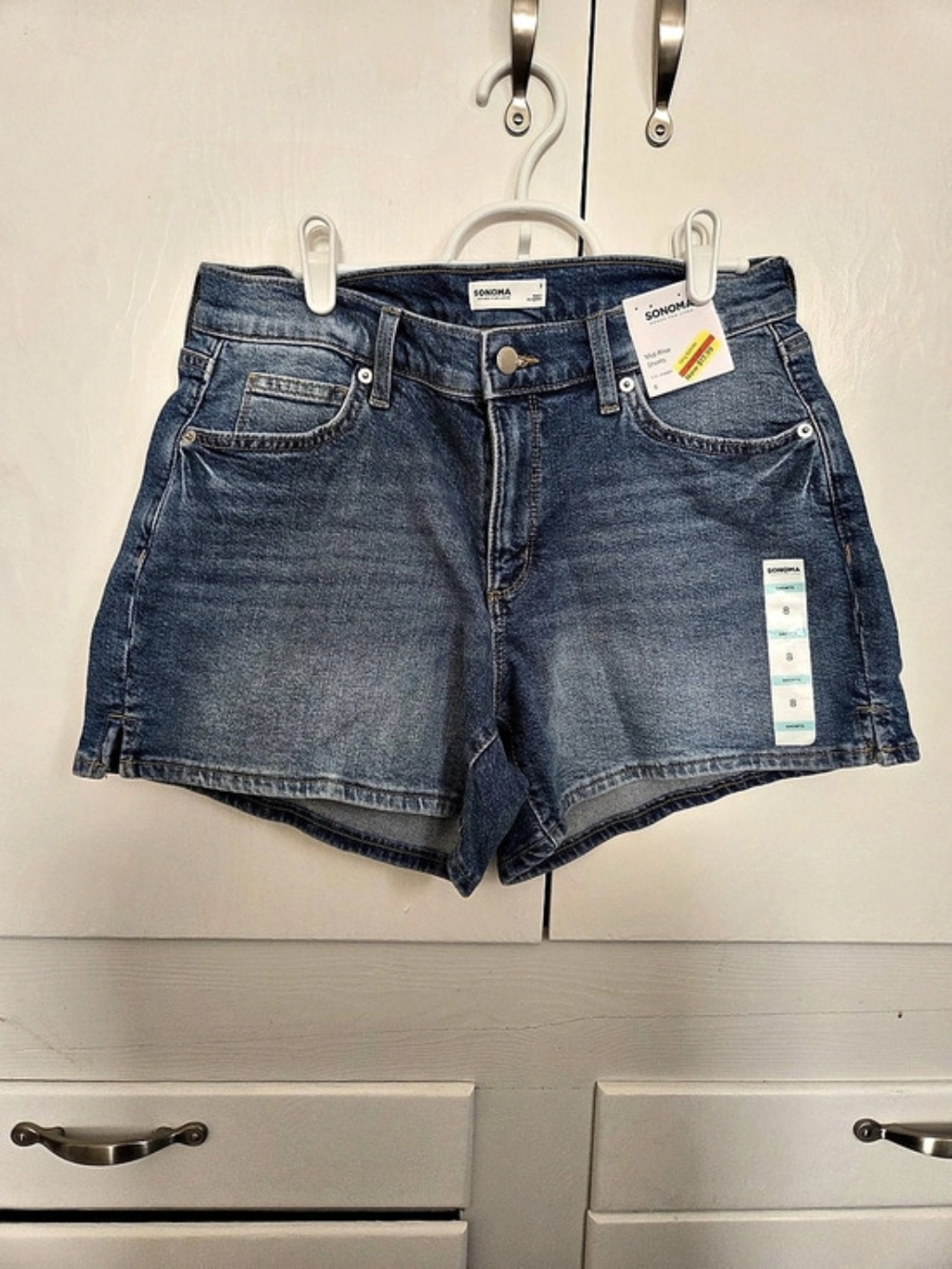 SONOMA Denim Jean Shorts in Blue Size 8 NWT